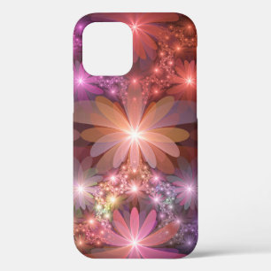 Blumenbett Farbige Glänzende Abstrakte Fraktal-Kun Case-Mate iPhone Hülle
