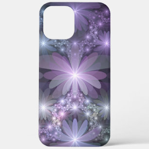 Blumenbett-Trendy-glänzende-abstracte-Fraktal-Kuns Case-Mate iPhone Hülle