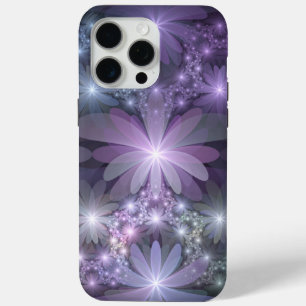 Blumenbett-Trendy-glänzende-abstracte-Fraktal-Kuns Case-Mate iPhone Hülle