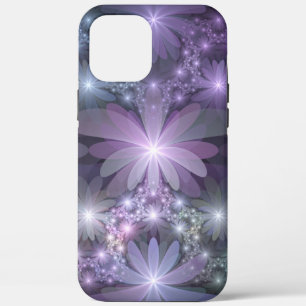 Blumenbett-Trendy-glänzende-abstracte-Fraktal-Kuns Case-Mate iPhone Hülle