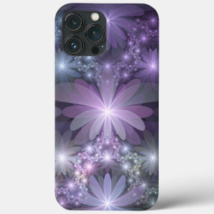Blumenbett-Trendy-glänzende-abstracte-Fraktal-Kuns Case-Mate iPhone Hülle
