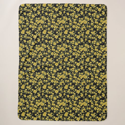Blumenbettdecke Sherpadecke (Vorderseite)