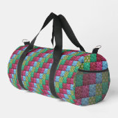 Blumenbettdecken-Design Duffle Bag (Rechte Ecke)