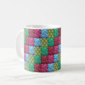 Blumenbettdecken-Design Kaffeetasse (Vorderseite Links)
