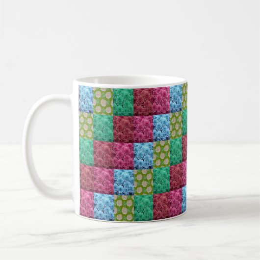 Blumenbettdecken-Design Kaffeetasse (Links)