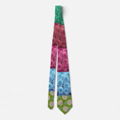 Blumenbettdecken-Design Krawatte (Rückseite)