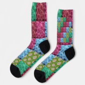 Blumenbettdecken-Design Socken (Linkes Detail)