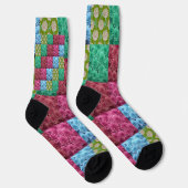Blumenbettdecken-Design Socken (Rechts)