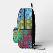 Blumenbettmuster Bedruckter Rucksack (Rechts)