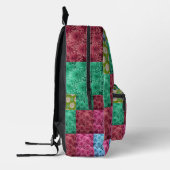 Blumenbettmuster Bedruckter Rucksack (Links)