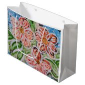Blumenbeutel Große Geschenktüte (Vorderseite Schrägansicht)