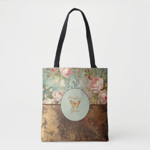 Blumenbeutel im Stil eines Shabby Chic Tasche