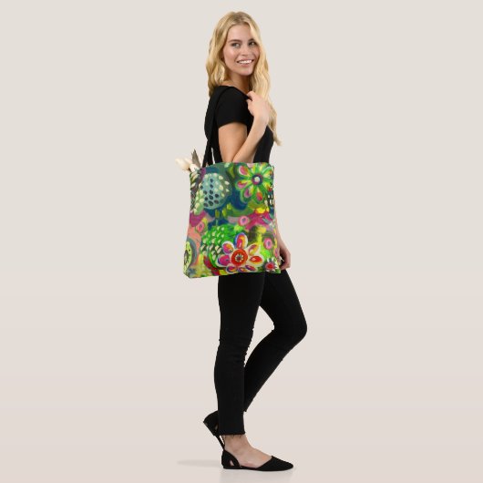 Blumenbeutel Tasche (Am Model)
