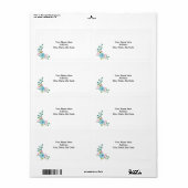 Blumenbezeichnungen der blauen Blume (Vorne)