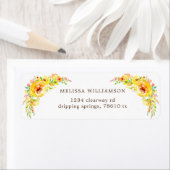 Blumenbezugsmarke für gelbe Felder (Insitu)