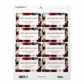 Blumenbezugstafel für Navy burgundy (Vorne)