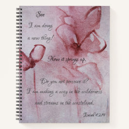 Blumenbibel Verse Spiral Notebook Notizblock
