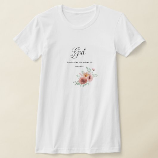 Blumenbibelvers  T-Shirt (Ablage )