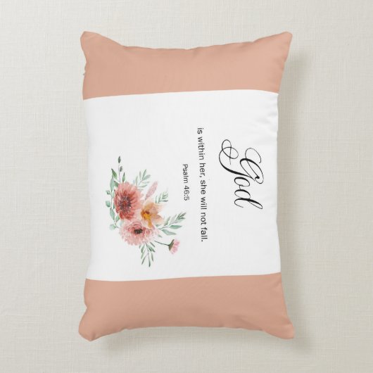 Blumenbibelverse Dekokissen (Vorderseite(Vertikal))