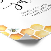 Blumenbiene datiert Nachtgedanken. Datum jar brida Poster (Ecke)