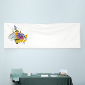 Blumenbiene mit Wildpflanzen Banner (Messeveranstaltung)