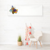 Blumenbiene mit Wildpflanzen Banner (Insitu)