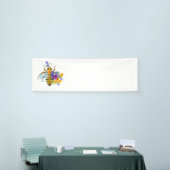 Blumenbiene mit Wildpflanzen Banner (Messeveranstaltung)