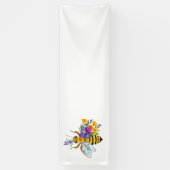 Blumenbiene mit Wildpflanzen Banner (Vertikal)