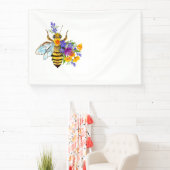 Blumenbiene mit Wildpflanzen Banner (InSitu)