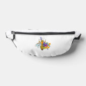 Blumenbiene mit Wildpflanzen Bauchtasche (Ablage )