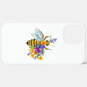 Blumenbiene mit Wildpflanzen Case-Mate iPhone Hülle (Hinten (horizontal))