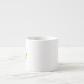 Blumenbiene mit Wildpflanzen Espressotasse (Vorderseite)