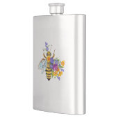 Blumenbiene mit Wildpflanzen Flachmann (Links)