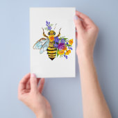 Blumenbiene mit Wildpflanzen Flyer (Handgriff)