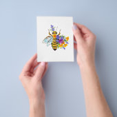 Blumenbiene mit Wildpflanzen Flyer (Gruppe)