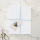 Blumenbiene mit Wildpflanzen Geschenkanhänger (Mit Garn)