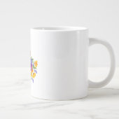 Blumenbiene mit Wildpflanzen Jumbo-Tasse (Rechts)