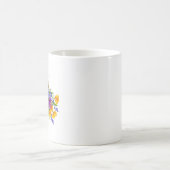 Blumenbiene mit Wildpflanzen Kaffeetasse (Mittel)