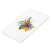 Blumenbiene mit Wildpflanzen Magnet (Linke Seite)