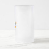 Blumenbiene mit Wildpflanzen Mattglas Bierglas (Mittel)