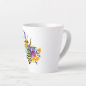 Blumenbiene mit Wildpflanzen Milchtasse (Rechte Ecke)