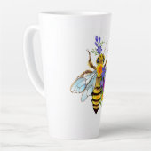 Blumenbiene mit Wildpflanzen Milchtasse (Linke Ecke)