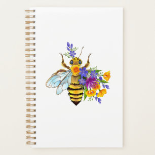 Blumenbiene mit Wildpflanzen Planer