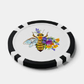 Blumenbiene mit Wildpflanzen Pokerchips (Einzeln)