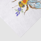 Blumenbiene mit Wildpflanzen Seidenpapier (Ausschnitt)
