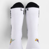 Blumenbiene mit Wildpflanzen Socken (Oben)