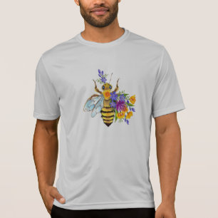 Blumenbiene mit Wildpflanzen T-Shirt