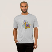 Blumenbiene mit Wildpflanzen T-Shirt (Vorne ganz)
