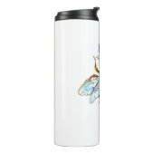 Blumenbiene mit Wildpflanzen Thermosbecher (Nach links gedreht)