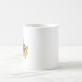 Blumenbiene mit Wildpflanzen Verwandlungstasse (Mittel)